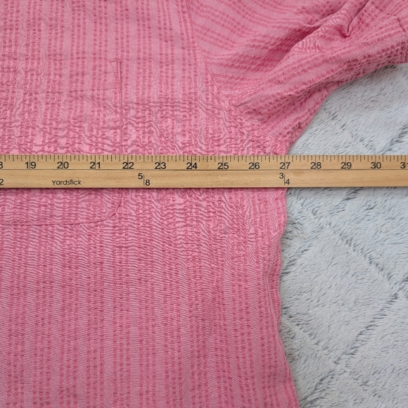 The Territory Ahead Shirt Mens XXL Pink Textured Cotton Short Sleeve Light - Picture 5 of 8